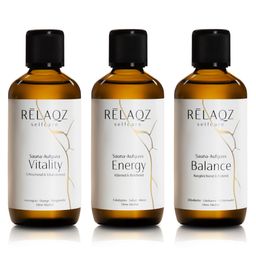 RELAQZ Saunaaufguss Set Alkoholfrei – Vitality, Energy & Balance