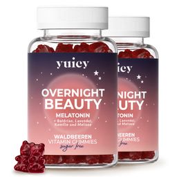 yuicy® Overnight Beauty – Melatonin Gummibärchen für besseren Schlaf & Entspannung