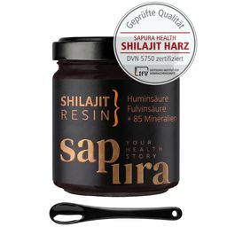 Shilajit 60g Glas + Löffel + Zertifizierte Laboranalyse | 78% FULVIN + 12% HUMINSÄURE