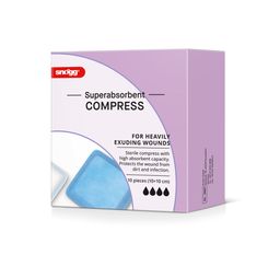 Snögg Superabsorbent COMPRESS für Pferde, Hunde, Katzen, 10 x 10 cm