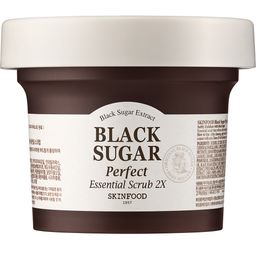 SKINFOOD Black Sugar Perfect Scrub Mask – Peelingmaske mit schwarzem Zucker & Pflegeölen