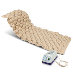 Pulox Antidekubitusmatratze mit Pumpe - Wechseldruckauflage - bis 120 kg - Beige