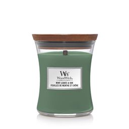 WoodWick - Kerzen in Sanduhrform - Medium Hourglass Mint Leaves & Oak