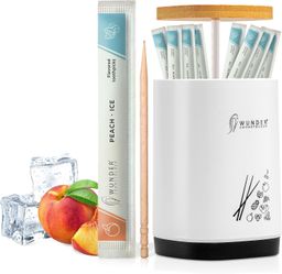 Wunder Zahnstocher - Zahnstocherspender + XXL SET Pfirsich/Ice EV