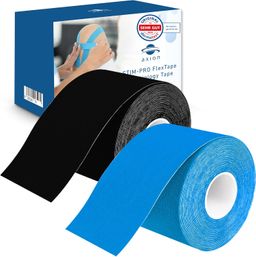 axion® Kinesiologie Tape schwarz - blau - Kinesiotape