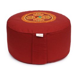 yogabox Meditationskissen Glückssitz® Doppeldorje - bordeaux - 33 x 33 x 15,0 cm