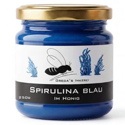 Grega´s Imkerei Spirulina Blau im Honig