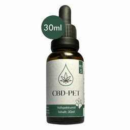 CBD Öl für Tiere mit MCT Öl verfeinert, 5% CBD Anteil - 30ml Flasche - Laborgeprüft