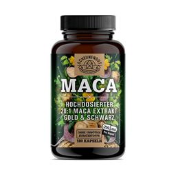 Maca Kapseln - Maca Schwarz + Gold - Maca Pulver Stark - DE SCHEUNENGUT® 180 Kapseln