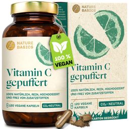 NATURE BASICS® - Gepuffertes Vitamin C 1000mg im Braunglas Vegan