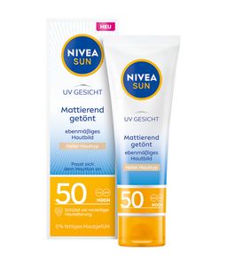 NIVEA SUN UV Gesicht Mattierend getönt LSF 50 Heller Hauttyp