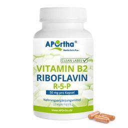 APOrtha® Vitamin B2 - Riboflavin 50 mg - R-5-P - Kapseln