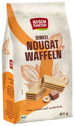 Rosengarten - Dinkel-Nougat-Waffeln