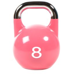 Wettkampf-Kettlebell aus Gusseisen mit aufgemaltem Logo
