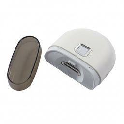 EUROtops Nageltrimmer mit LED – elektrischer Nagelschneider mit 2 Stufen - Weiß