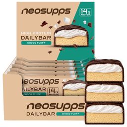 Neosupps Daily Bar Choco Fluff, Eiweßriegel, Proteinsnack für unterwegs