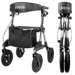 Premium Outdoor Rollator TABAS Silber S/M