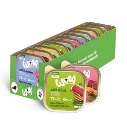 WOW  Schalen Mix Lachs Lamm Rind Pute Wild