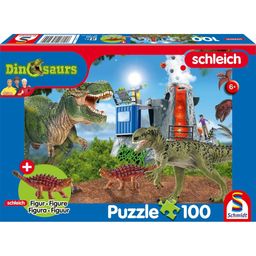 schmidt Puzzle Schleich Dinosaurier von rechts 100 Teile + Schleich-Figur