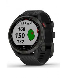Pulsuhr / Tracker Garmin Golfuhr Approach S42 Grau mit schwarzem Armband 010-02572-00