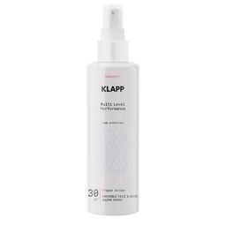 Klapp, Multi Level Performance Sun Protection Triple Action Invisible Face & Body Glow Spray 30 SPF