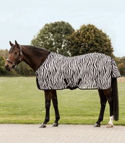 Waldhausen Fliegendecke Zebra mit Kreuzgurten
