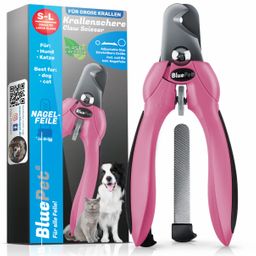 BluePet Profi Krallenschere Verstellbar für Hunde S-L, Einstellbare Krallenzange extra stark