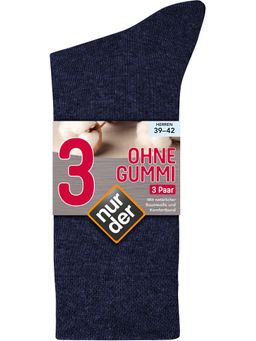 NUR DER Socken Ohne Gummi 3er Pack - maritim - Größe 43-46