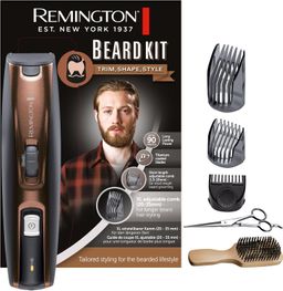 REMINGTON Bartschneider-Set MB4046 Barttrimmer mit XL-Kamm für Vollbart Schere