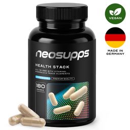 Neosupps Health Stack Vitamine All-in-One 180 Kapseln Multivitamin Komplex, mit Zink, Magnesium, Q10