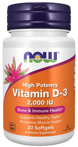NOW FOODS Vitamin D-3 2000 IE