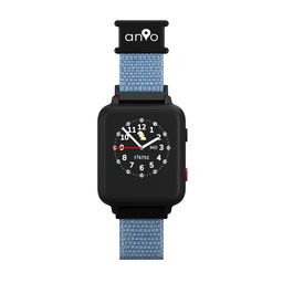 ANIO 5s Smartwatch Blau Android LCD Display GPS Ortung SOS Funktion Kinderuhr 6+