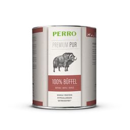 PERRO Premium Pur Büffel - Nassfutter Hund adult