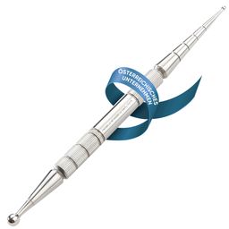 REMOS Akupressurstift 13cm aus Edelstahl Kugel Ø 2/4.5 mm