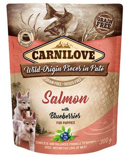Carnilove Hund Pouch Puppy Lachs, Salmon with Blueberries