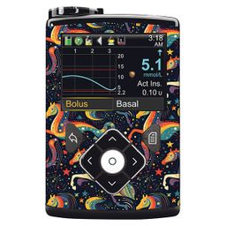 Diasticker® Minimed Sticker inkl. Clip (600/700er-Serie) "Starlight Horses"