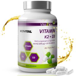 Vita2You Vitamin K2+D3 Kapseln 10.000 IE + K2 200μg K2VITAL
