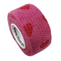 LisaCare Fingerpflaster - Herzen Rosa - 2.5cm x 4.5m