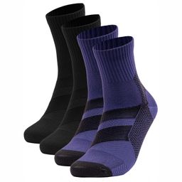 Occulto Herren Kompressionssocken 2er Pack (Modell: Ian) Blk-Blu 43-46