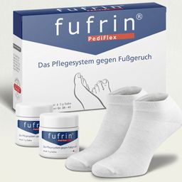 Fusspflegesystem bei Fußgeruch und Schweißfüßen | Inklusive Socken | Anti-Fußgeruch Mittel | FUFRIN