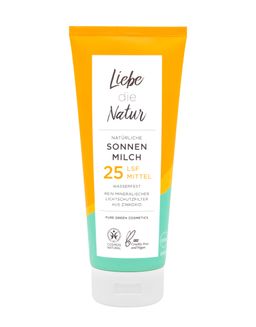 Liebe die Natur - natürliche Sonnenmilch LSF Mittel