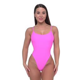 Badeanzug Damen ARUBA mit verstellbaren Trägern Pink