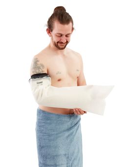 LIMBO Dusch- und Badeschutz Limbo für Gipsverbände für den ganzen Arm, für Erwachsene, breit