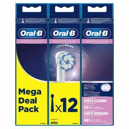 Oral-B Ersatz-Zahnbürste - 378709 Oral-B EB Sensitive Clean 4+4+4 FFS weiß