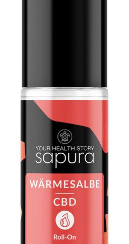 CBD Wärmesalbe Roll-On | Schmerzsalbe extra stark | Arnika & Teufelskralle | SAPURA®