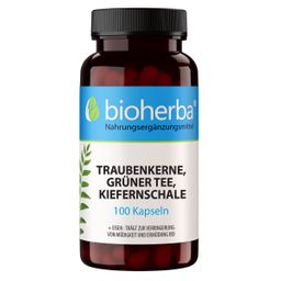 Bioherba Traubenkerne, Grüner Tee, Kiefernschale 100 Kapseln