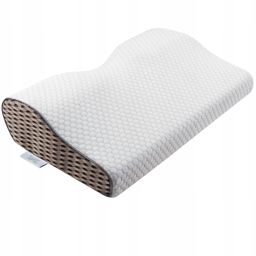 Medi Sleep Orthopädisches Nackenstützkissen 50 x 30 cm aus Memory-Schaum mit abnehmbarem Bezug