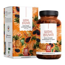 Enzym Komplex Rutin 800mg Bromelain 120 Kapsel Papain laborgeprüft vegan Wohlenzym NATURTREU®