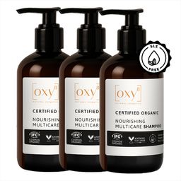 OXY8 Naturkosmetik NOURISHING MULTICARE SHAMPOO – 3er Pack für starkes Haar & beruhigte Kopfhaut