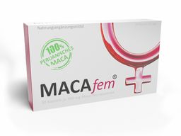 MACAfem® Maca Kapseln für Frauen – vegan, hochdosiert, mit Maca aus Peru